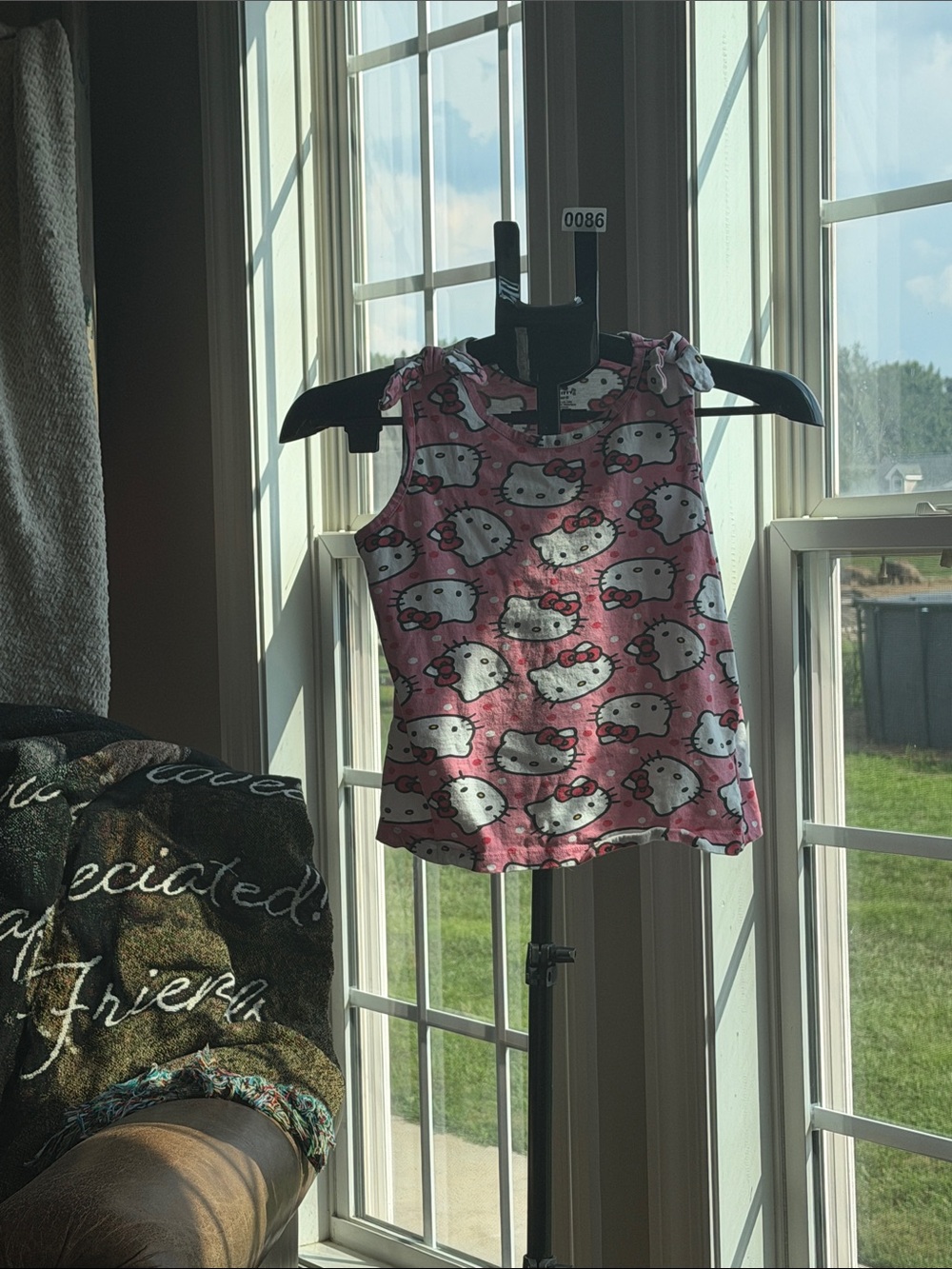 Hello Kitty Pink Graphic Tank Top for Girls
